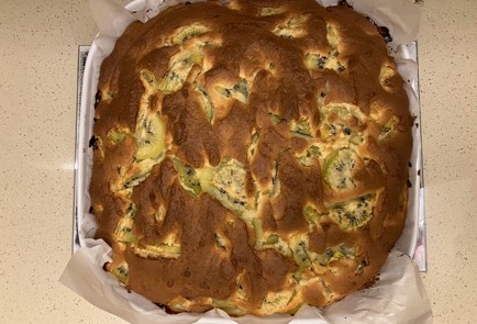 Фото шага рецепта Пирог с персиками и грушами 186581 шаг 13  