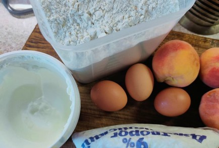 Фото шага рецепта Пирог с персиками на творожном тесте 189946 шаг 1  