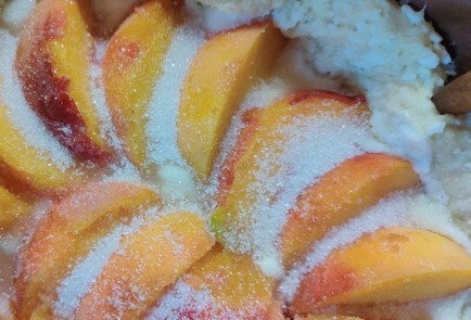 Фото шага рецепта Пирог с персиками на творожном тесте 189946 шаг 15  