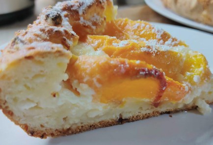 Фото шага рецепта Пирог с персиками на творожном тесте 189946 шаг 19  