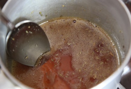 Фото шага рецепта Пирог с сыром камамбер и грушей 173332 шаг 11  