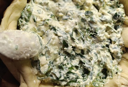 Фото шага рецепта Пирог с творогом и шпинатом 190870 шаг 11  