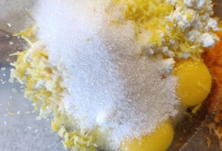 Фото шага рецепта Пирог из слоеного теста с творогом и тыквой 190670 шаг 8