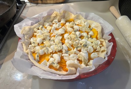 Фото шага рецепта Пирог с тыквой и сыром 190815 шаг 10