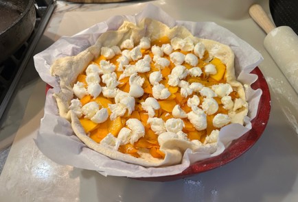 Фото шага рецепта Пирог с тыквой и сыром 190815 шаг 9