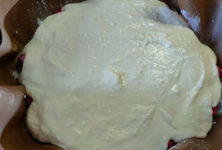 Фото шага рецепта Пирог с вишней и творожным кремом 189156 шаг 23  