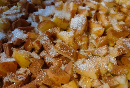 Фото шага рецепта Пирог с яблоками и корицей на постном тесте 188925 шаг 15  