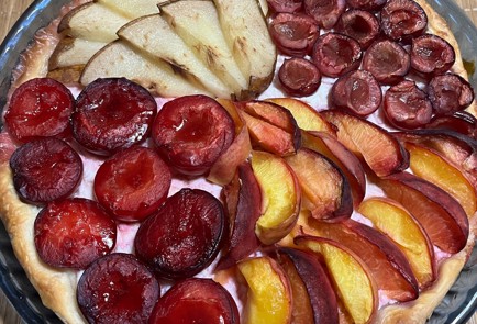 Фото шага рецепта Пирог сезонный 4 фрукта 173706 шаг 6  