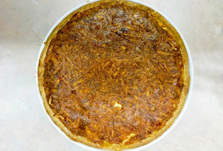 Фото шага рецепта Пирог со сладким перцем и сосисками 186998 шаг 13  