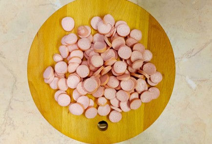 Фото шага рецепта Пирог со сладким перцем и сосисками 186998 шаг 8  