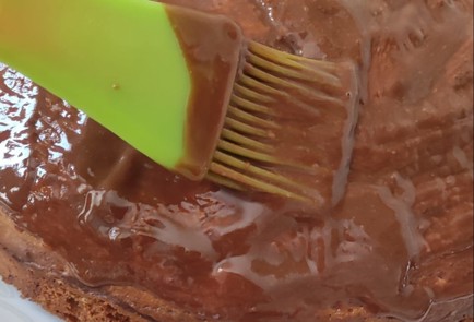 Фото шага рецепта Пирог Зебра с шоколадом 163304 шаг 13  