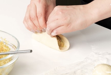 Фото шага рецепта Пирожки с капустой для поста 191370 шаг 17  