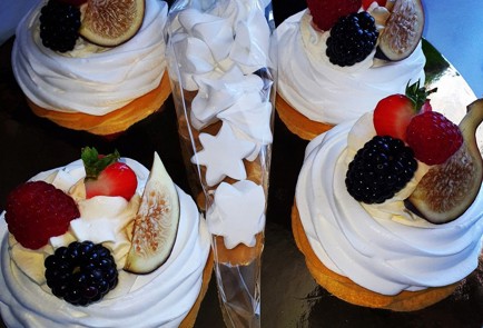 Фото шага рецепта Пирожные МиниПавлова 152969 шаг 3  