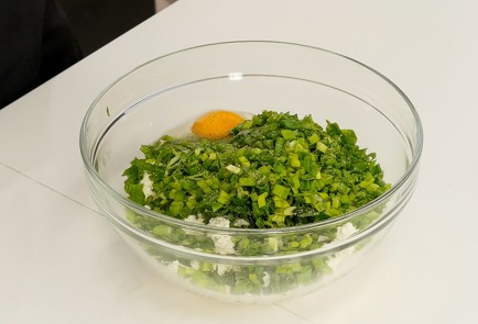 Фото шага рецепта Лепешка плацинда с творогом 114374 шаг 5  