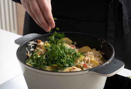 Фото шага рецепта Плов с кабачками и орехами 140584 шаг 14  