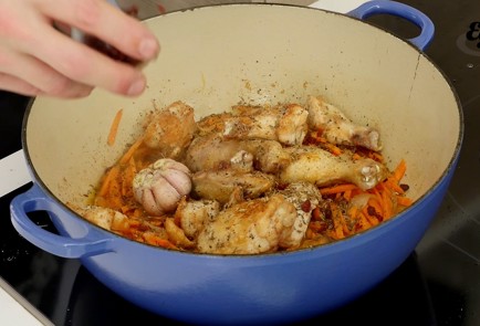 Фото шага рецепта Плов с курицей 126440 шаг 6  