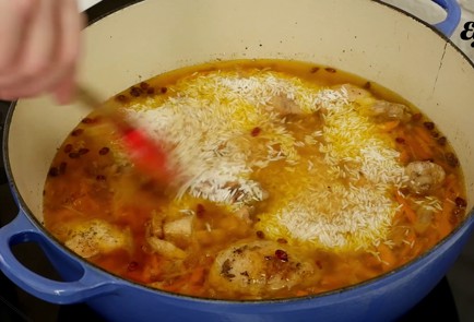 Фото шага рецепта Плов с курицей 126440 шаг 8  