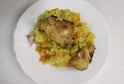 Фото шага рецепта Плов с курицей 190145 шаг 12  