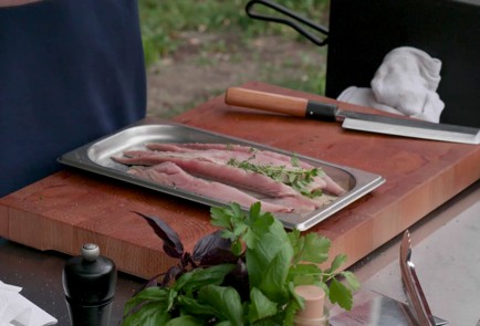 Фото шага рецепта Подкопченная скумбрия на мангале с терияки 174464 шаг 3  