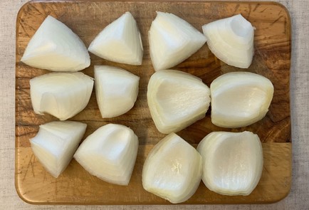 Фото шага рецепта Полента с печенью индейки и овощами 191363 шаг 4  