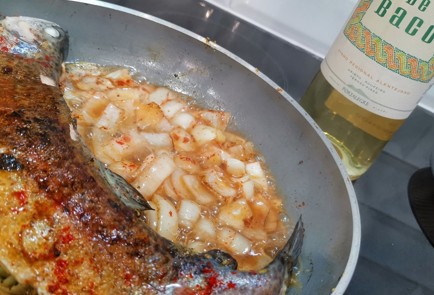 Фото шага рецепта Порционная форель на сковороде 173693 шаг 13  