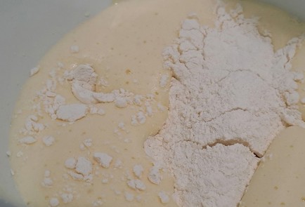 Фото шага рецепта Порционные бисквиты с яблоками персиком и малиной 190347 шаг 9  