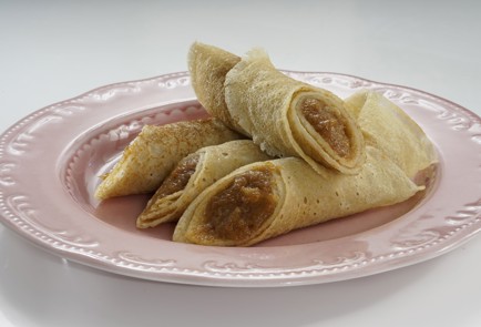 Фото шага рецепта Постные блины со сладкой начинкой 173365 шаг 12  