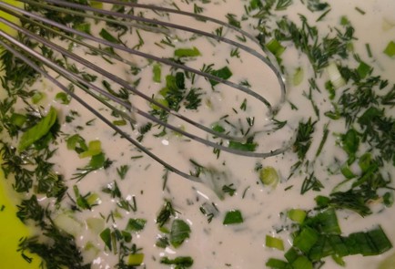 Фото шага рецепта Постные лепешки с луком и укропом 188921 шаг 10  