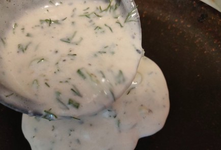 Фото шага рецепта Постные лепешки с луком и укропом 188921 шаг 12  