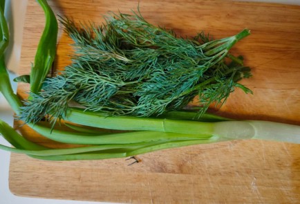 Фото шага рецепта Постные лепешки с луком и укропом 188921 шаг 8  