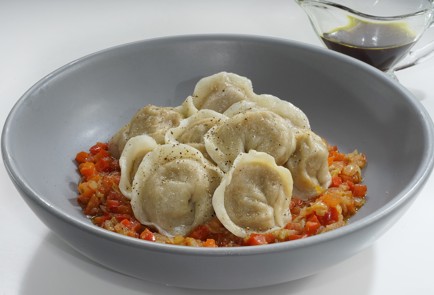 Фото шага рецепта Постные пельмени с тыквой и кедровыми орешками 173373 шаг 15  