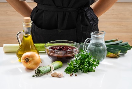 Фото шага рецепта Постный кремсуп из красной фасоли 176118 шаг 1  