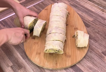 Фото шага рецепта Постный рулет с картошкой и грибами 138486 шаг 5  