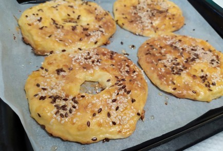 Фото шага рецепта ППбейгл с красной рыбой и творожным сыром 188043 шаг 10  