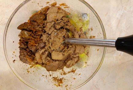 Фото шага рецепта Профитроли с паштетом из куриной печени 187056 шаг 12  