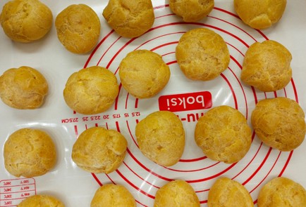 Фото шага рецепта Профитроли с паштетом из куриной печени 187056 шаг 6  