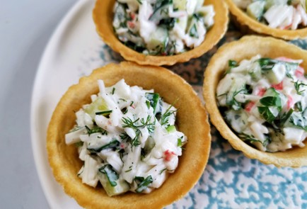 Фото шага рецепта Простая начинка для тарталеток 190905 шаг 10  