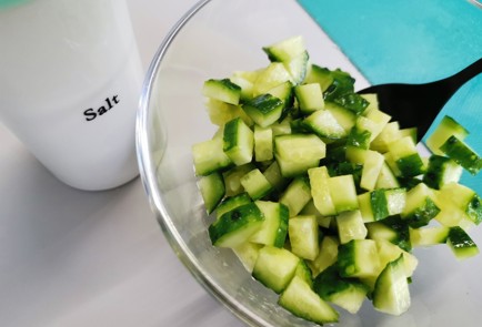 Фото шага рецепта Простая начинка для тарталеток 190905 шаг 2  