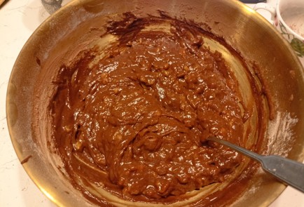 Фото шага рецепта Простой брауни с бананом 191494 шаг 14  