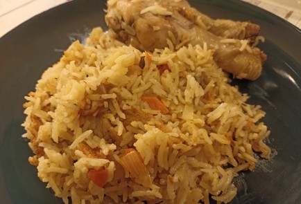 Фото шага рецепта Простой ужин рис с куриными ножками 190995 шаг 13