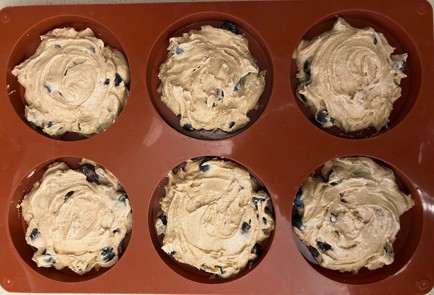 Фото шага рецепта Протеиновые печенья с голубикой 189737 шаг 8  
