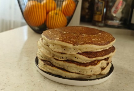 Фото шага рецепта Пышные панкейки с яблоком и корицей 190914 шаг 12  