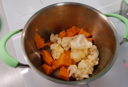 Фото шага рецепта Пюре из цветной капусты с тыквой 175514 шаг 7  