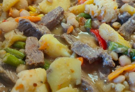 Фото шага рецепта Рагу из овощей фасоли и говядины 189702 шаг 14  