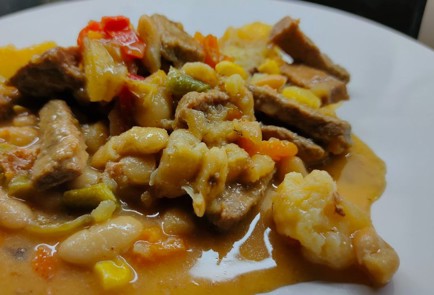 Фото шага рецепта Рагу из овощей фасоли и говядины 189702 шаг 16  