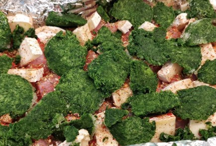 Фото шага рецепта Рагу из индейки с сыром бри 152308 шаг 3  