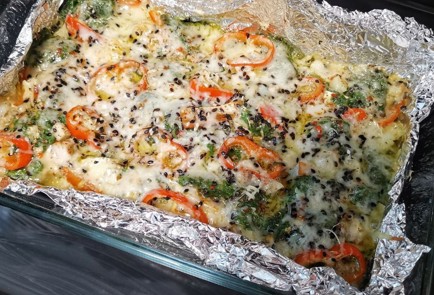 Фото шага рецепта Рагу из индейки с сыром бри 152308 шаг 6  