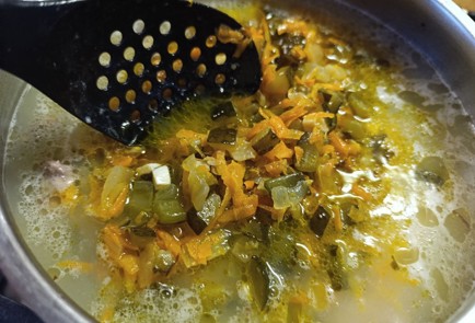 Фото шага рецепта Рассольник с куриными сердечками 191007 шаг 13  