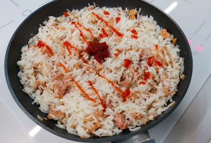 Фото шага рецепта Рис с тушеной свининой 186565 шаг 11  