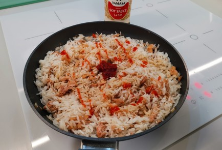 Фото шага рецепта Рис с тушеной свининой 186565 шаг 12  